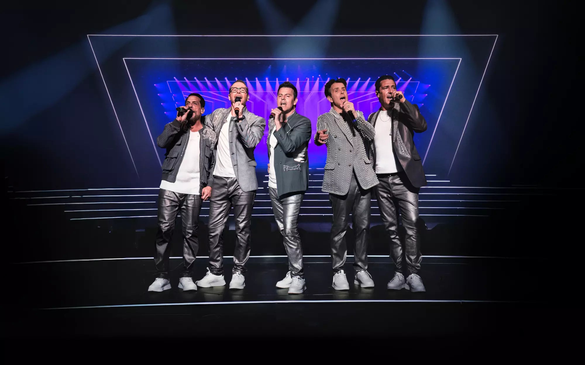 New Kids on the Block performing on stage