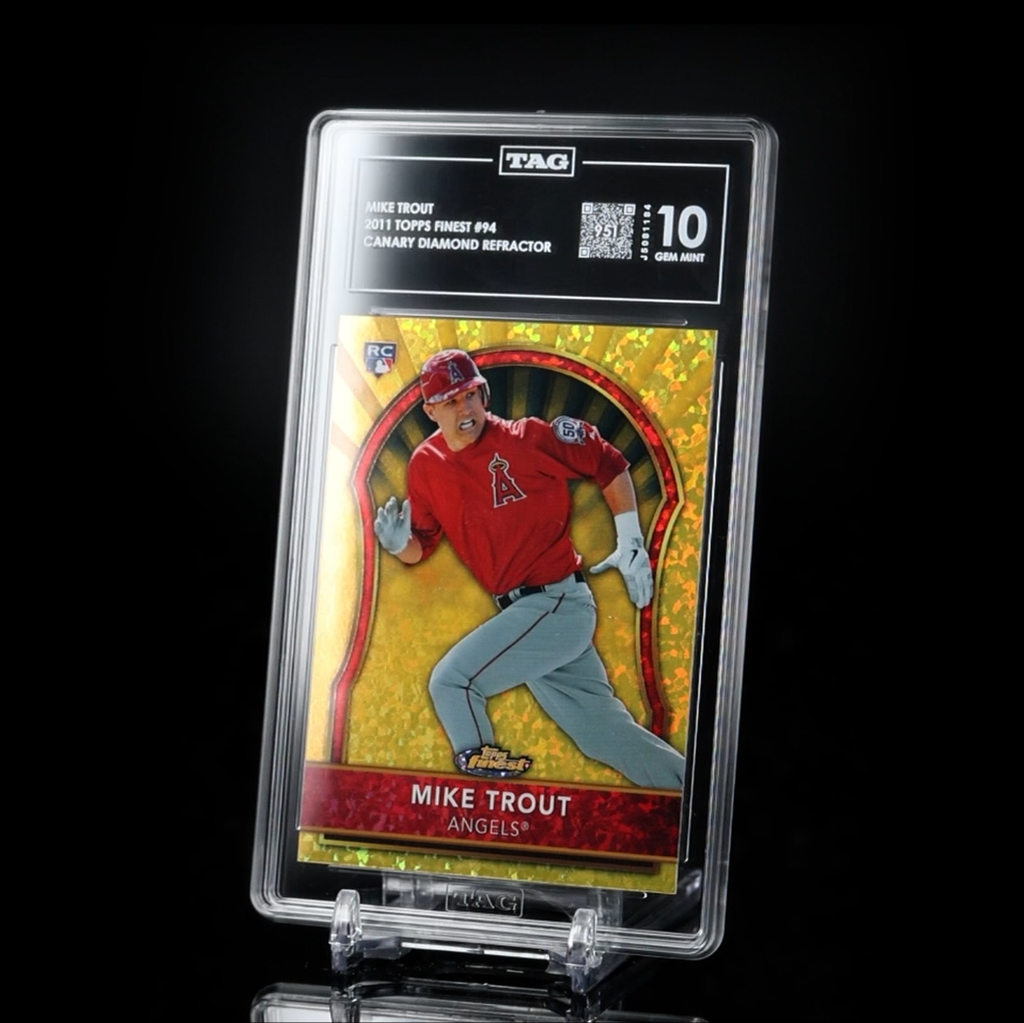 TAG'd Mike Trout Canary Diamond 1/1 TAG 10 (951)
