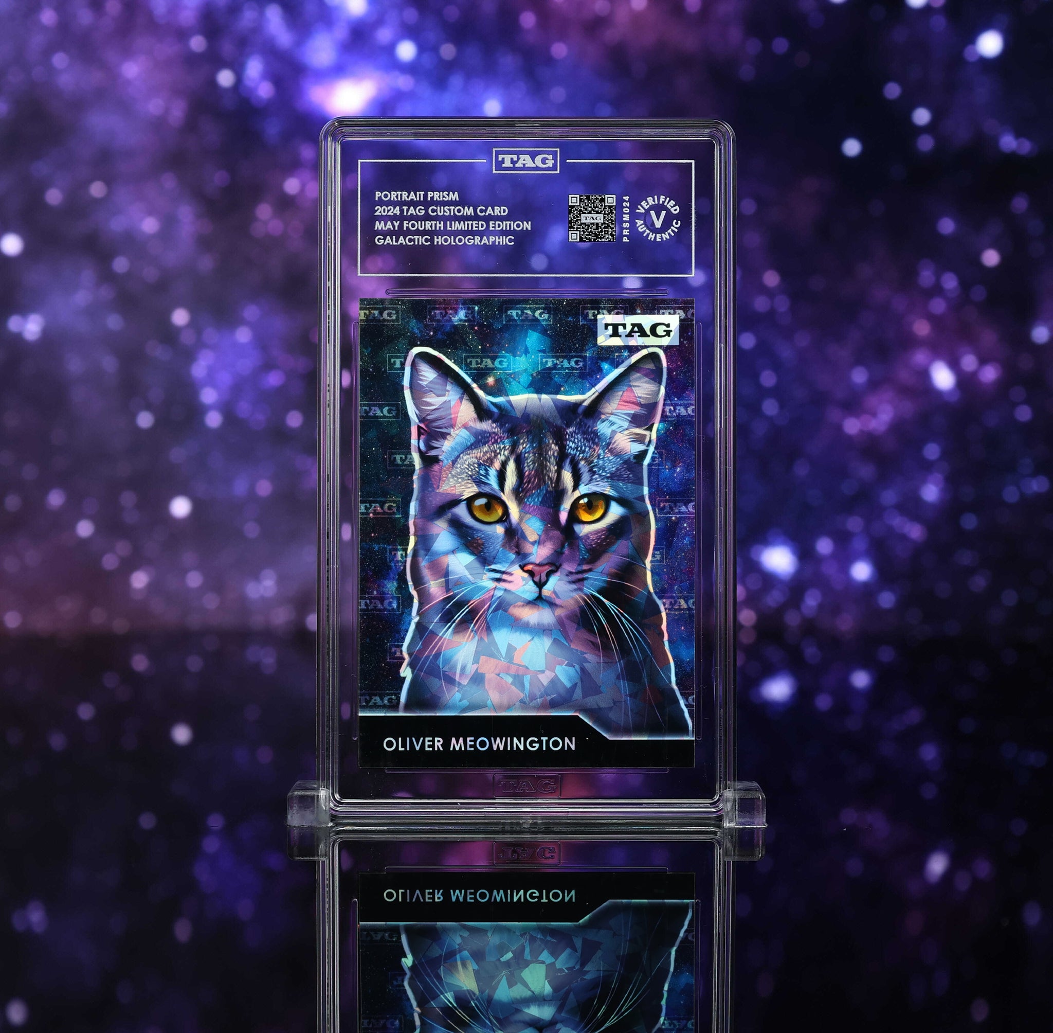 TAG Custom Card / Portrait Prism / Mystery Holographic TAG Grading TAG Custom Card / Portrait Prism / Mystery Holographic TAG Grading