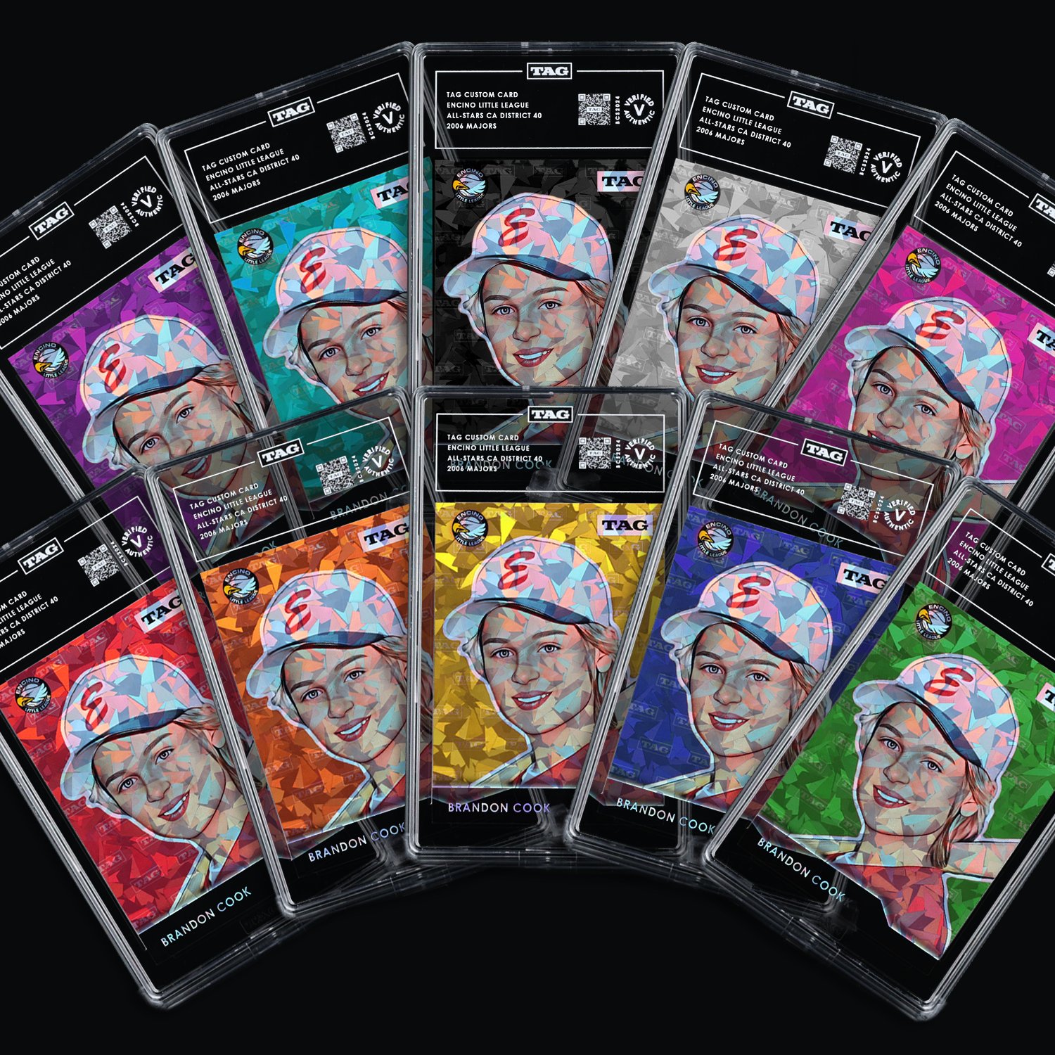 TAG Custom Card / Portrait Prism / Mystery Holographic TAG Grading TAG Custom Card / Portrait Prism / Mystery Holographic TAG Grading