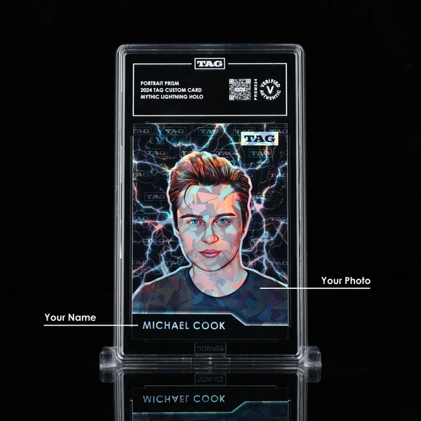 make custom holographic cards TAG Custom Card / Portrait Prism / Mystery Holographic – TAG Grading