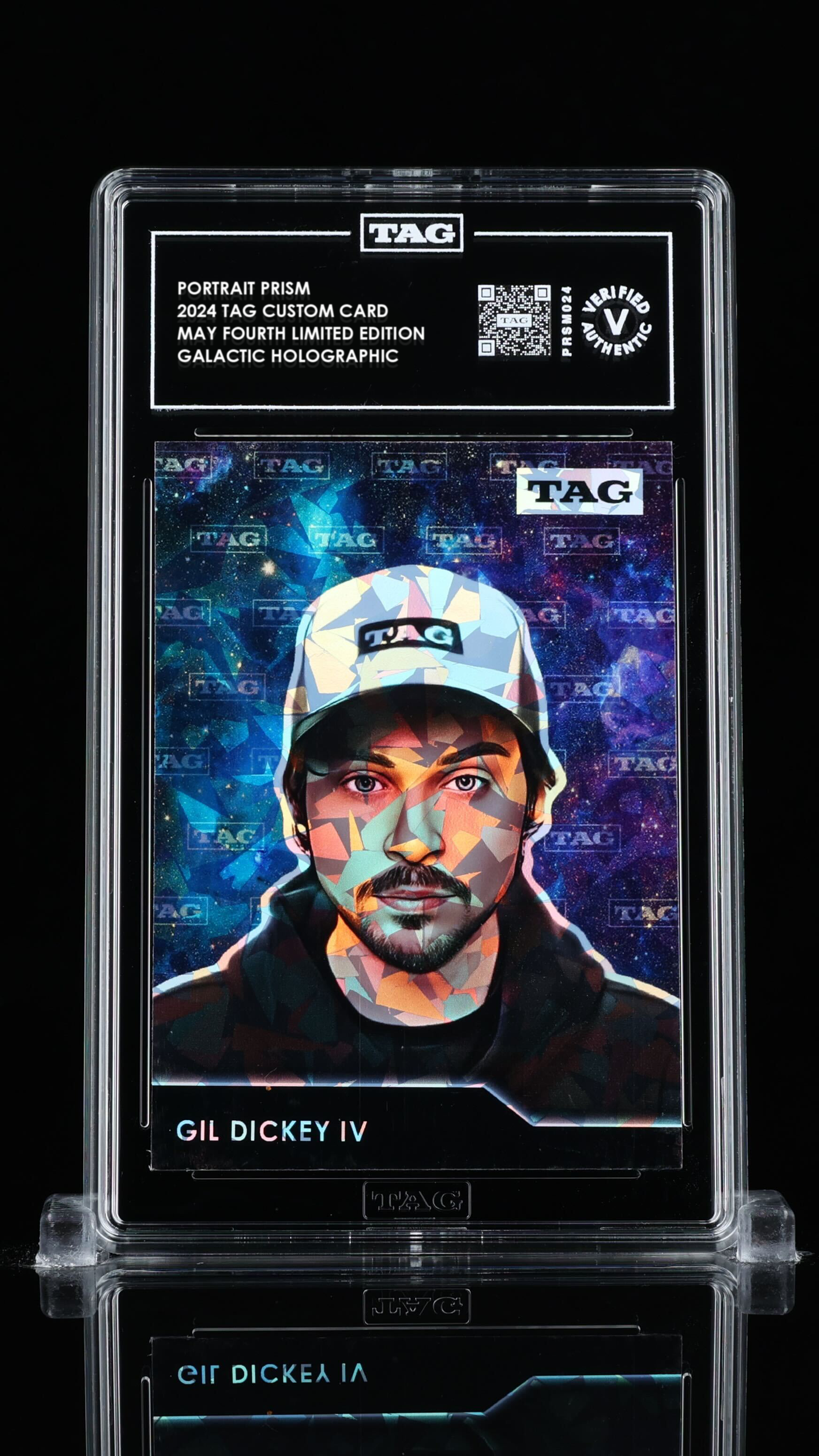 custom holographic card TAG Custom Card / Portrait Pirsm / Mystery Holographic – TAG Grading